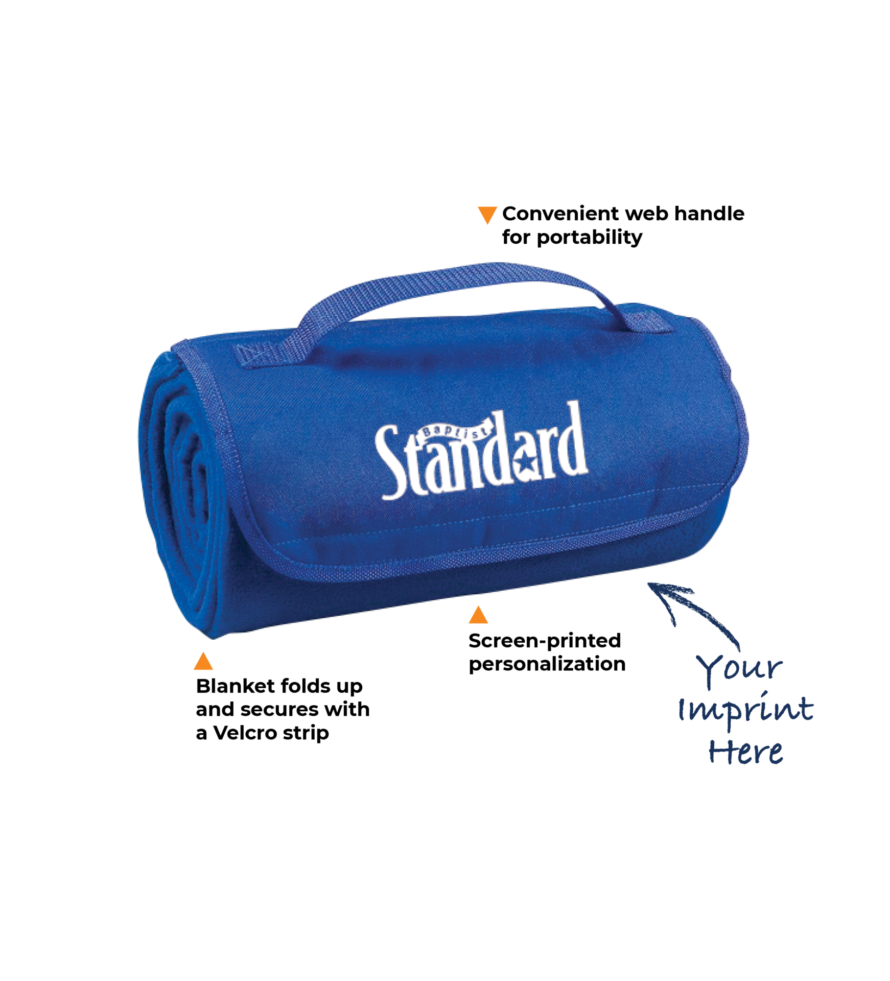 Fold Up Tote Blanket Outdoor & Recreation Myron Promotional